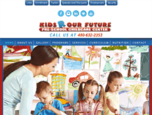 Tablet Screenshot of kidsrourfuture.com